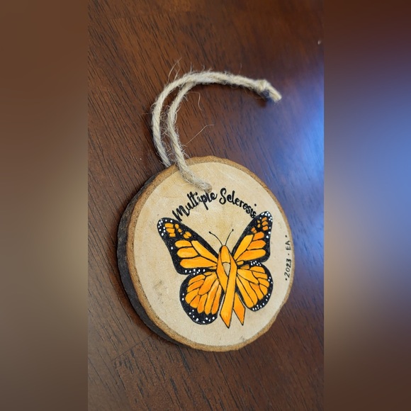 MS MULTIPLE SCLEROSIS Ornament All Proceeds go to MS WALK - Picture 2 of 3